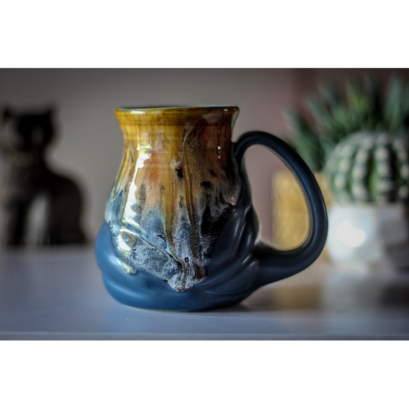 16-D PROTOTYPE Barely Flared Textured Mug, 15 oz.