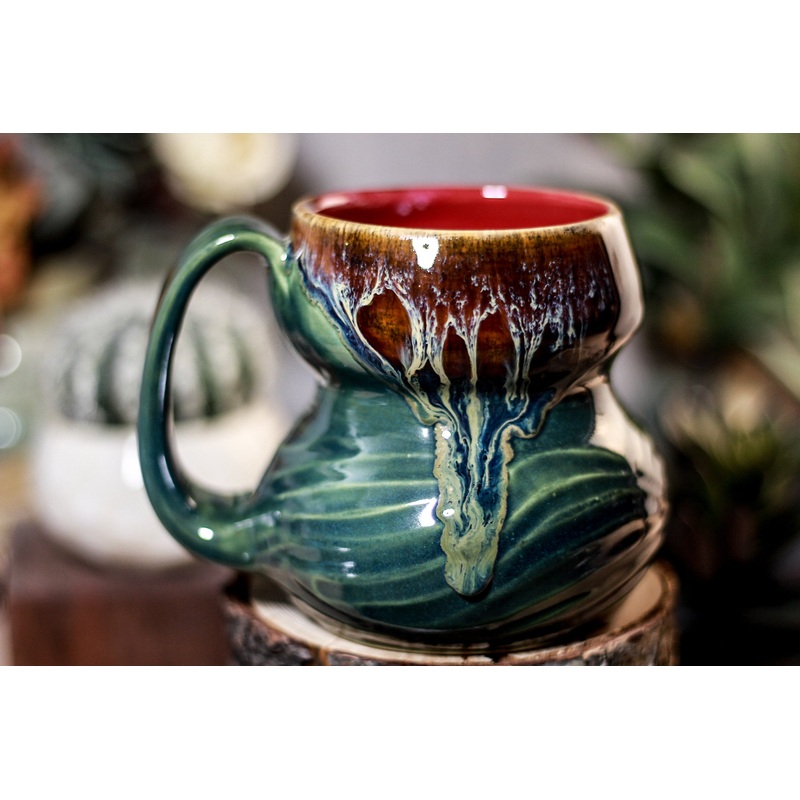 18-D New Wave Textured Mug, 15 oz.