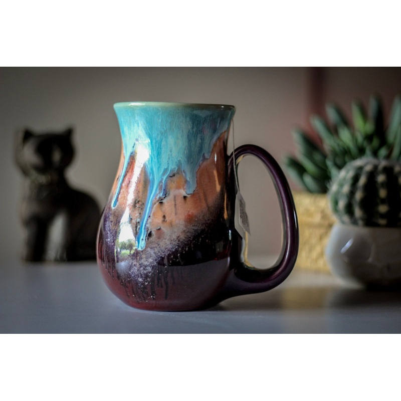22-C Desert Spring Barely Flared Notched Mug, 19 oz.