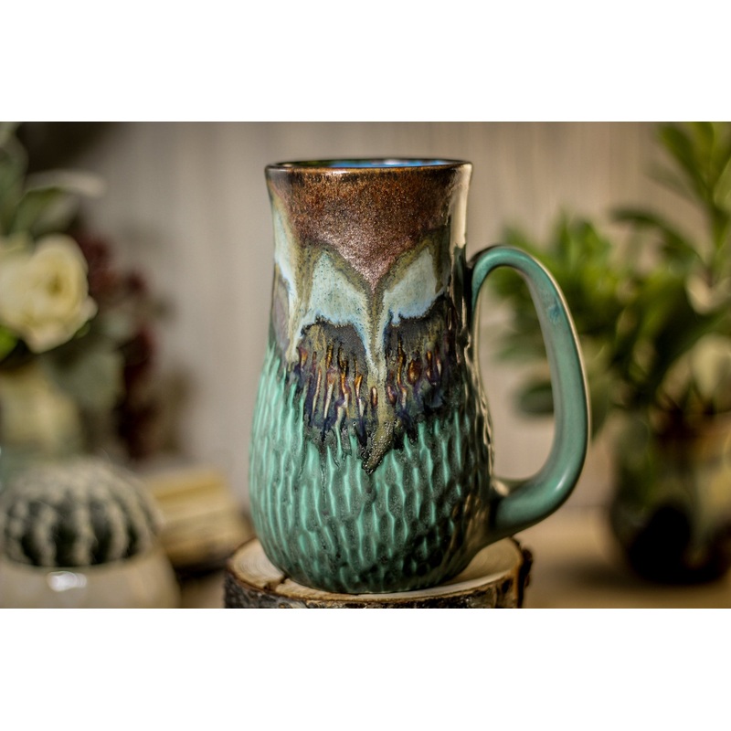 23-B Copper Agate Textured Mug, 18 oz.
