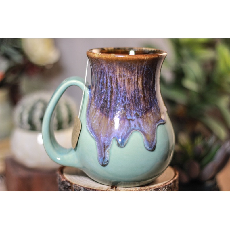 24-E Arctic Wave Barely Flared Notched Mug, 13 oz.