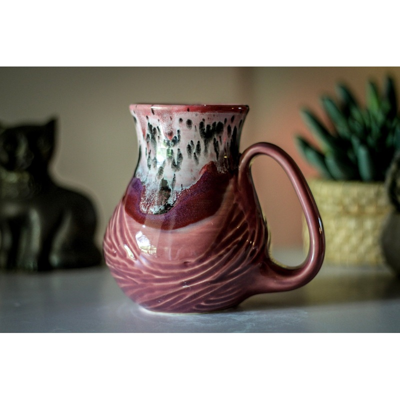 24-E PROTOTYPE Barely Flared Textured Mug, 19 oz.