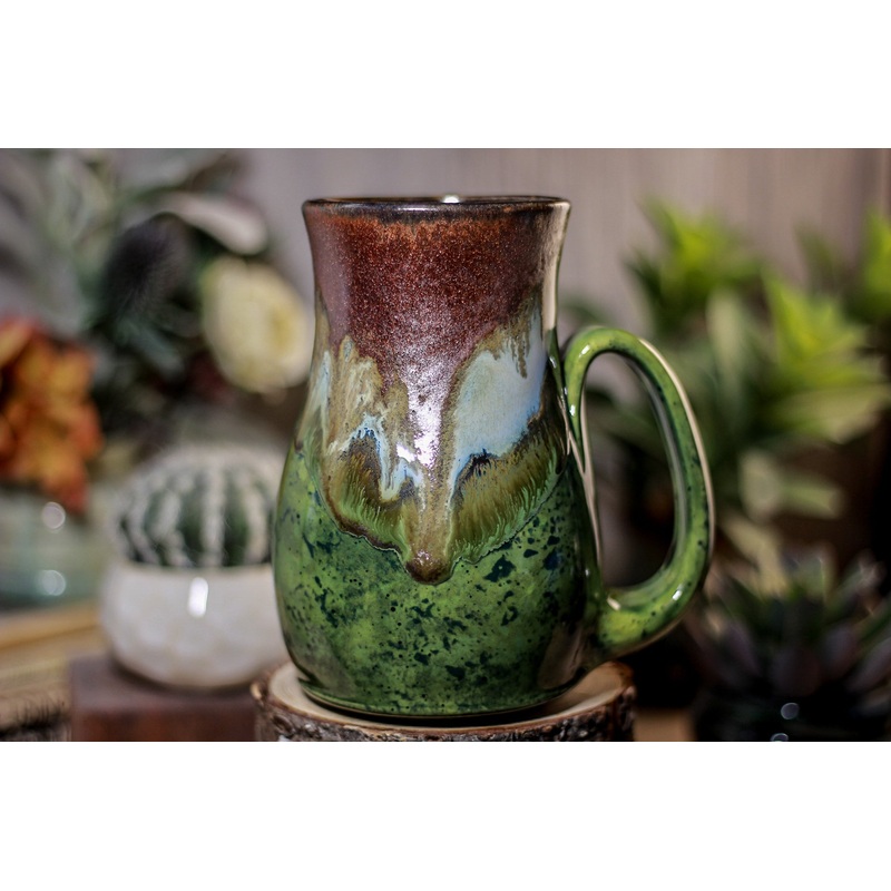 26-B Copper Agate Barely Flared Stein Mug, 23 oz.