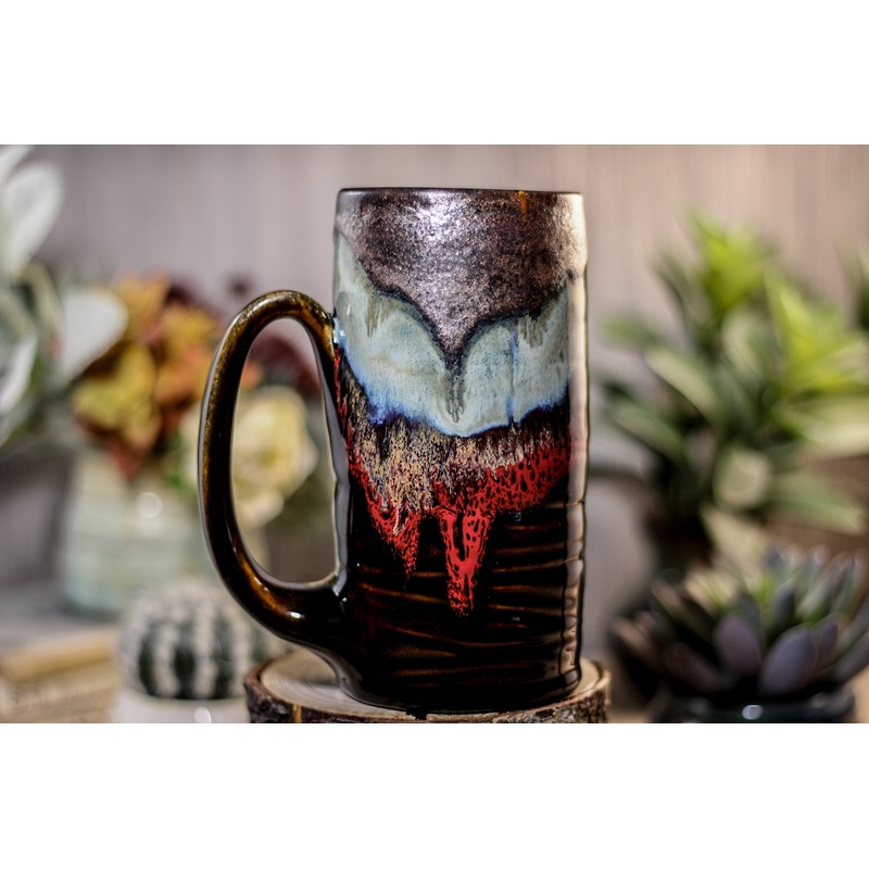 26-B Copper Agate Textured Stein, 16 oz.