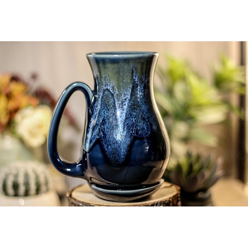 34-E Astral Wave Barely Flared Acorn Mug, 17 oz.
