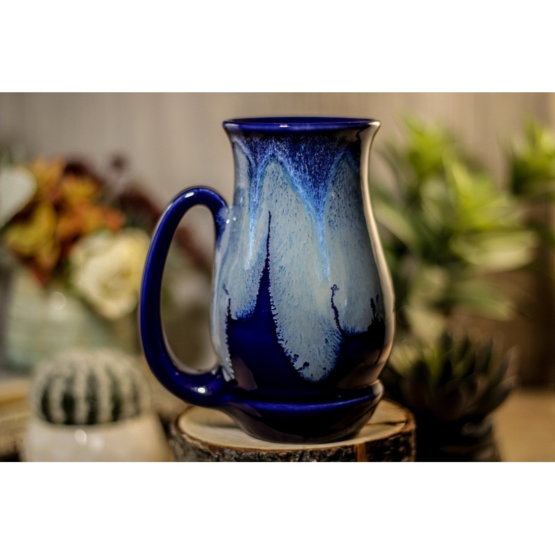 36-E Cobalt Tide Barely Flared Acorn Mug, 17 oz.