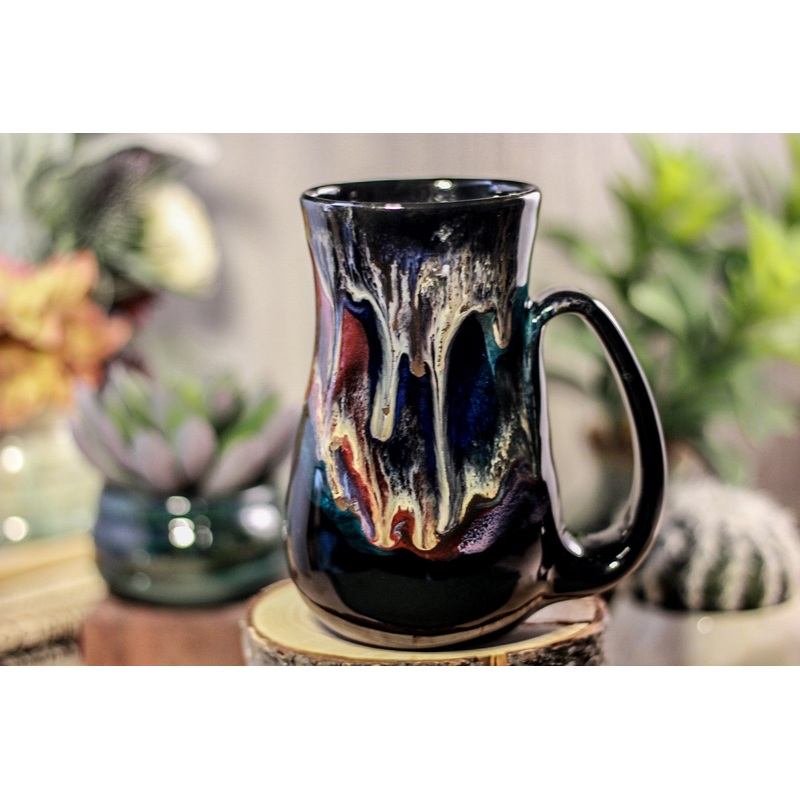 39-B Cosmic Grotto Flared Mug, 17 oz