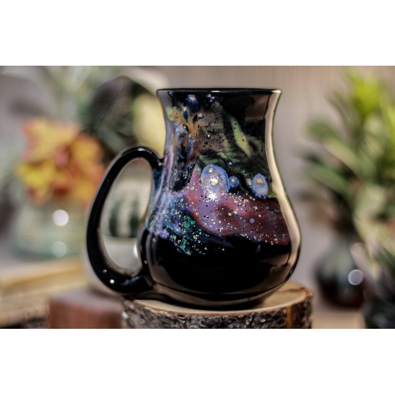 42-A Cosmic Rainbow Barely Flared Mug, 17 oz.