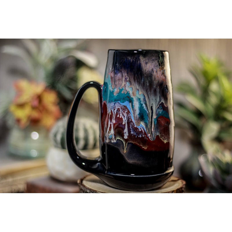 43-A Rainbow Grotto Acorn Mug, 18 oz