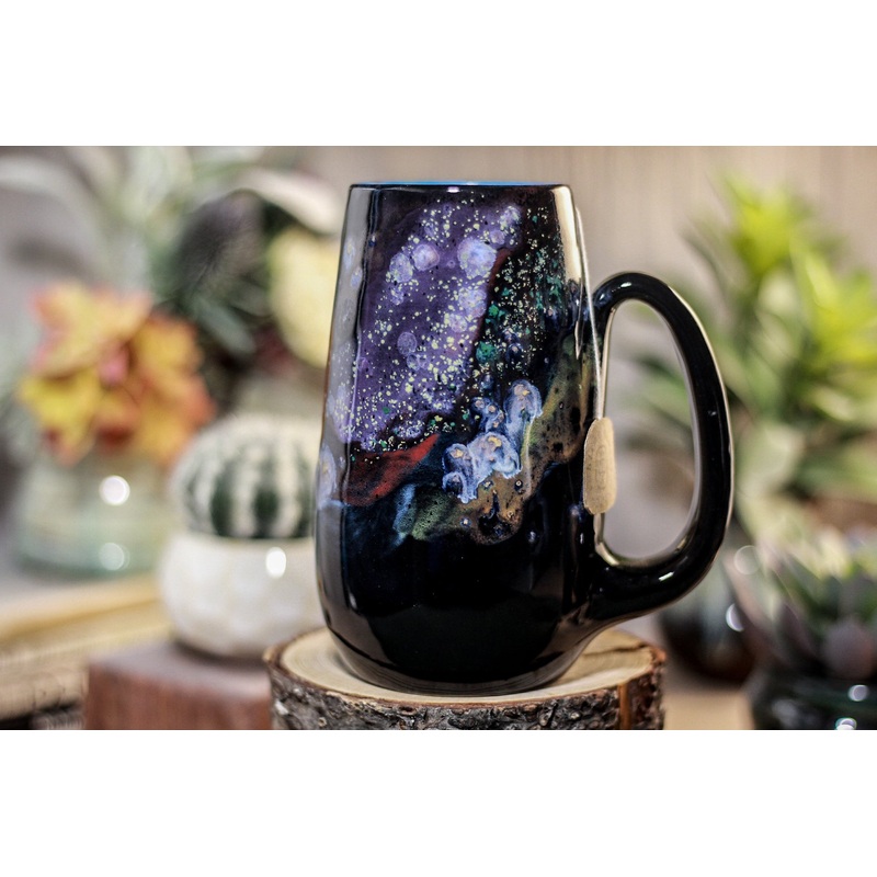 44-A Cosmic Rainbow Notched Mug, 18 oz.