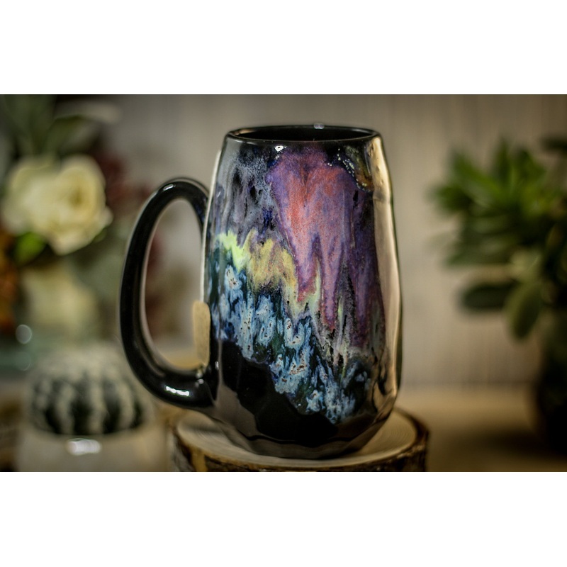 46-D PROTOTYPE Notched Crystal Mug, 17 oz.