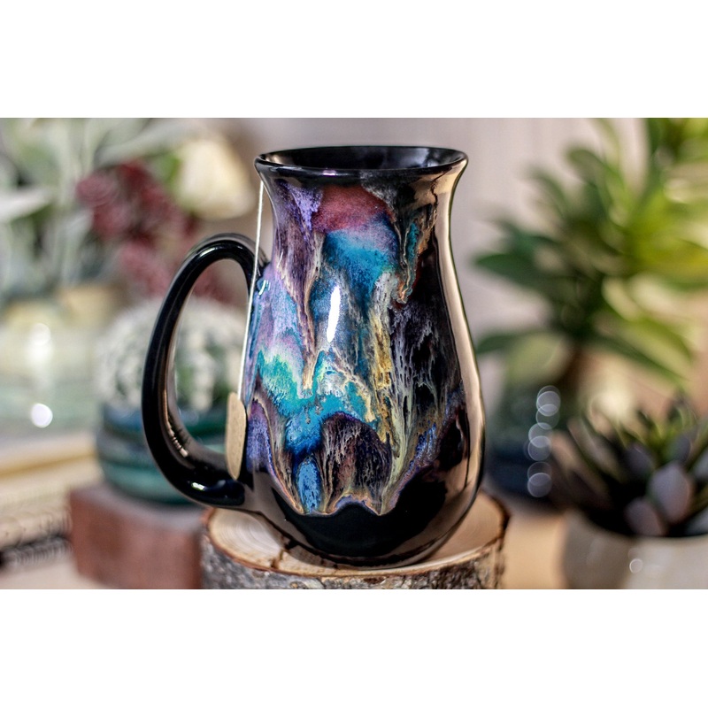 47-B Cosmic Grotto Barely Flared Notched Mug, 16 oz
