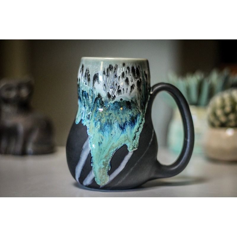 04-A Champlain Shale Gourd Mug, 20 oz.
