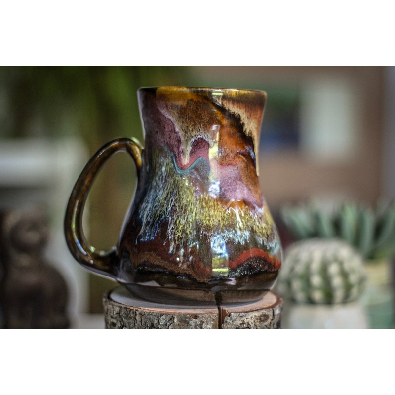 07-C Rainbow Grotto Barely Flared Mug, 22 oz.