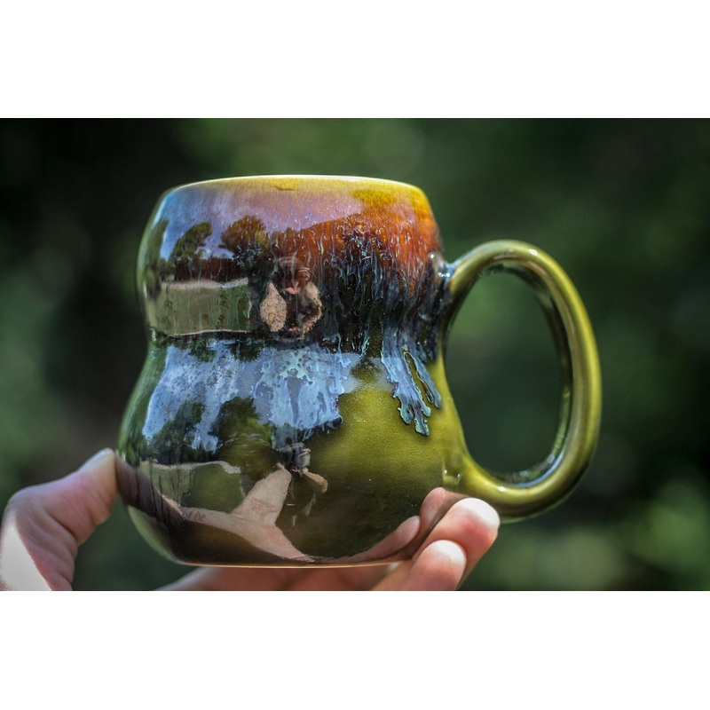 08-F Irish Moss Gourd Mug, 11 oz.