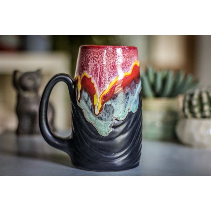 10-B Solar Storm Textured Stein Mug, 26 oz.