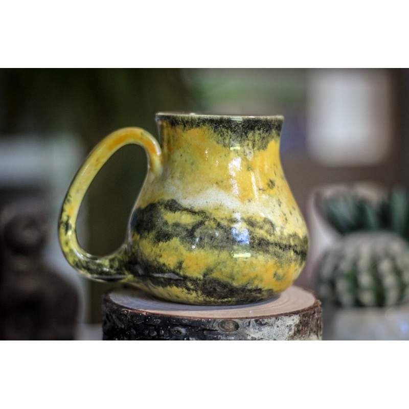 14-E Bumble Bee Jasper PROTOTYPE Barely Flared Mug, 12 oz.