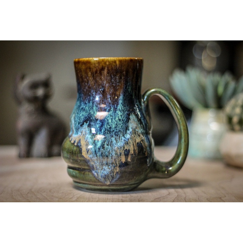 16-E PROTOTYPE Barely Flared Textured Acorn Mug, 17 oz.