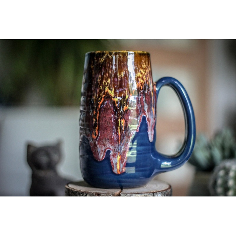 21-C Solar Storm Textured Mug, 18 oz.