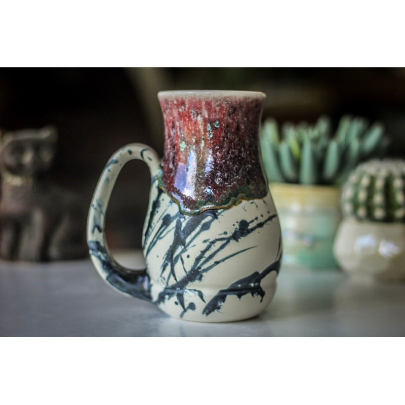 21-D Corona Flow Variation Barely Flared Acorn Mug, 19 oz.