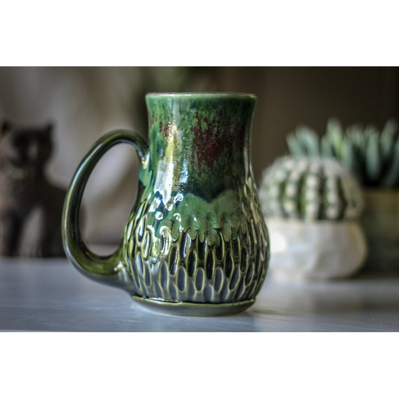 26-E PROTOTYPE Barely Flared Textured Mug, 17 oz.