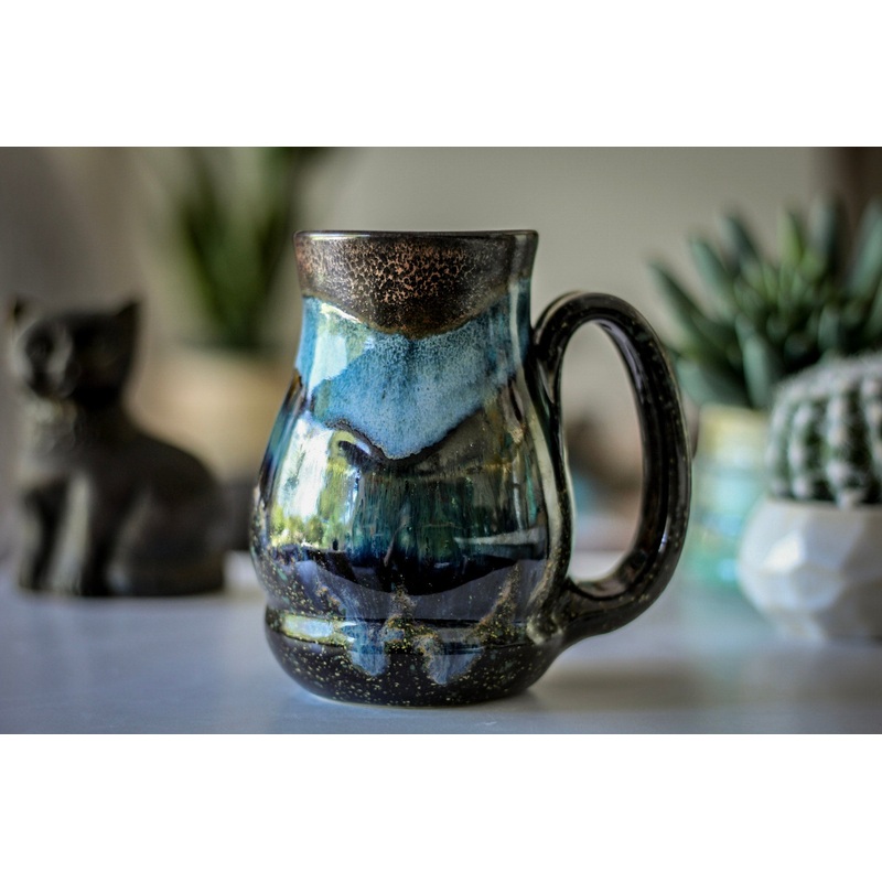28-B Copper Agate Barely Flared Acorn Mug, 20 oz.