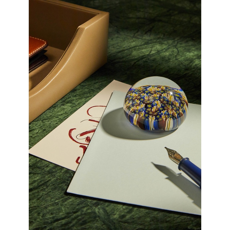 Carlo Moretti Millefiori Murano Paperweight