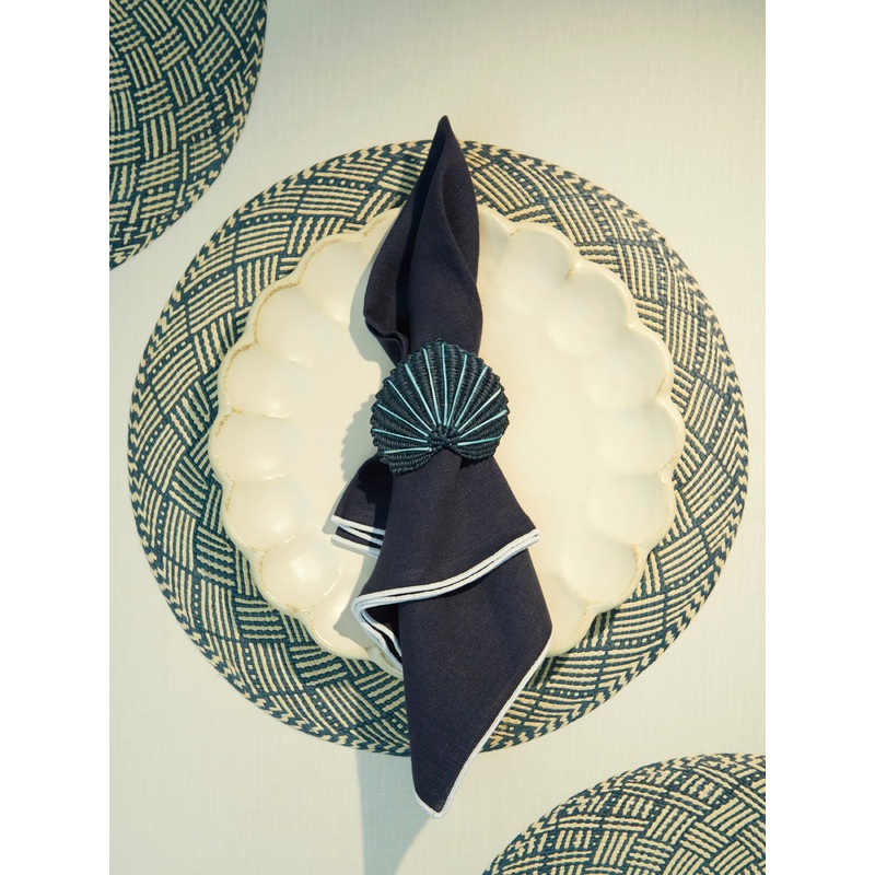 Graphic Fique Handwoven Iraca Palm Placemats (Set of 4)