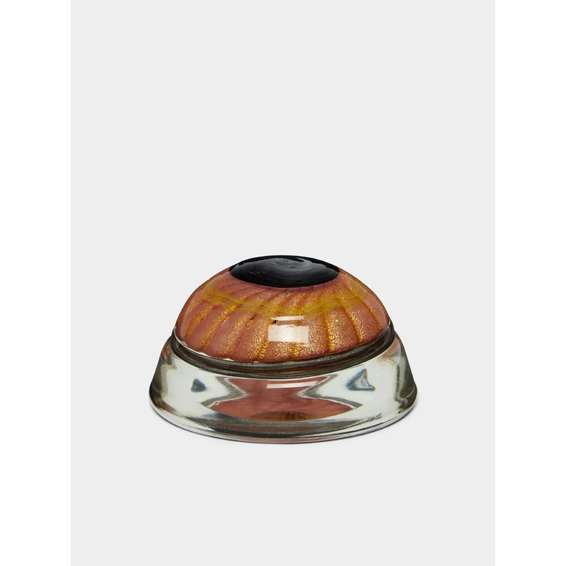Occhio Hand-Blown Murano Glass Paperweight