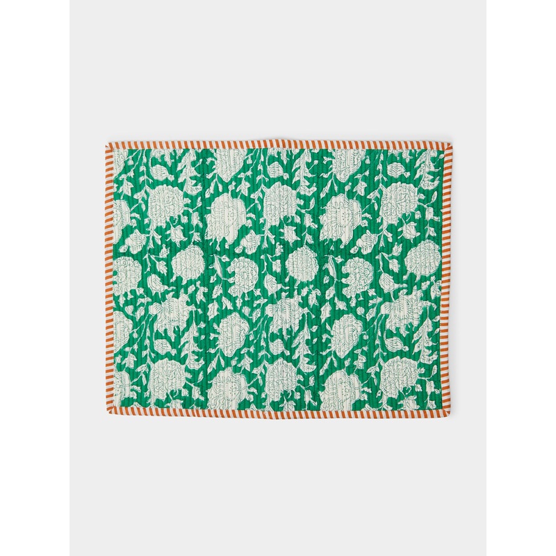 The Breakfast Hand-Printed Cotton Reversible Placemats (Set of 4)