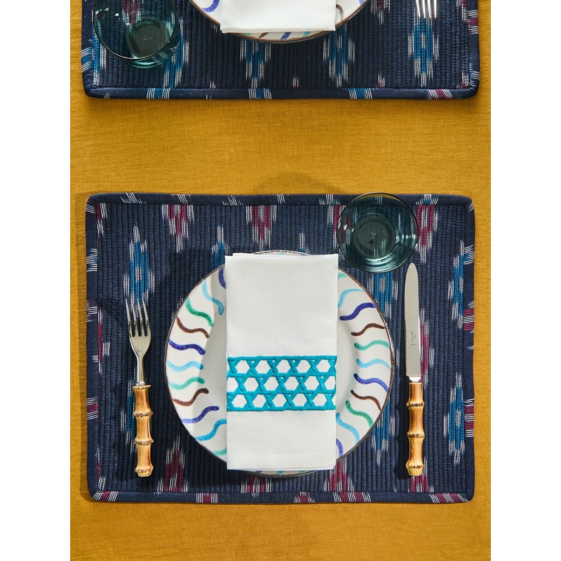 The Breakfast Handwoven Cotton Reversible Placemats (Set of 4)