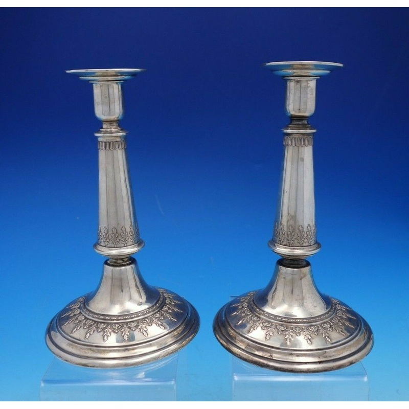 Federal Cotillion by Frank Smith Candlestick Pair 9" x 5 1/4" #H52-1 (#4404)