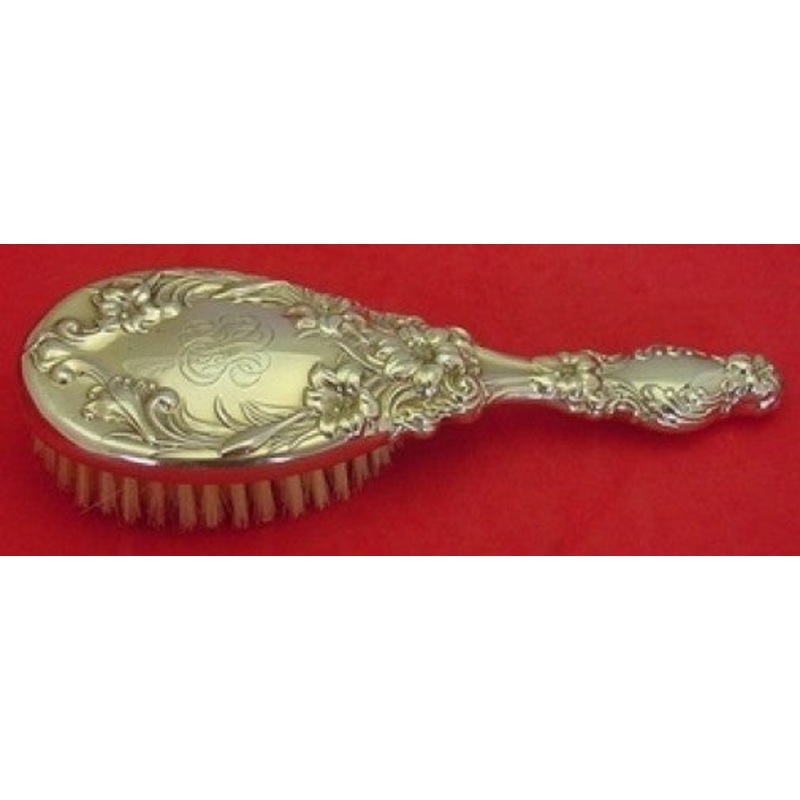 Lily by Whiting Sterling Hair Brush 9"