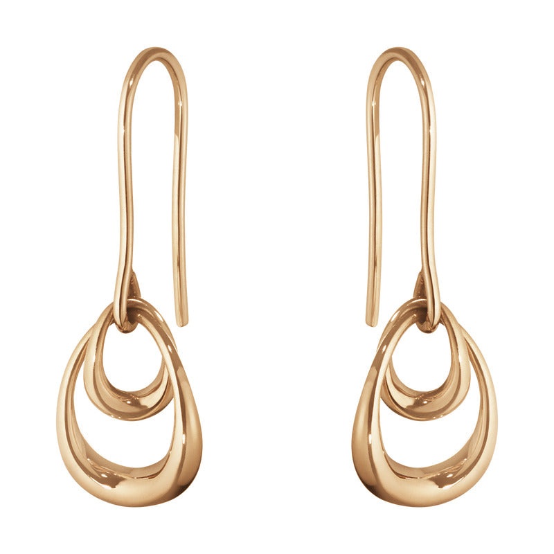 Offspring by Georg Jensen Denmark 18K Rose Gold Earring Set - New