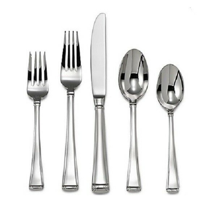 Column by Gorham Stainless Steel Flatware Set for 12 Service 65 piece Brand New