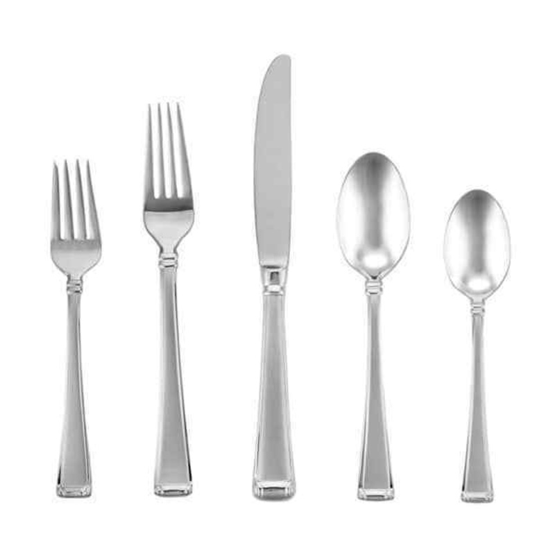 Column Frosted by Gorham Stainless Steel Flatware Set Service 12 New 65 pieces