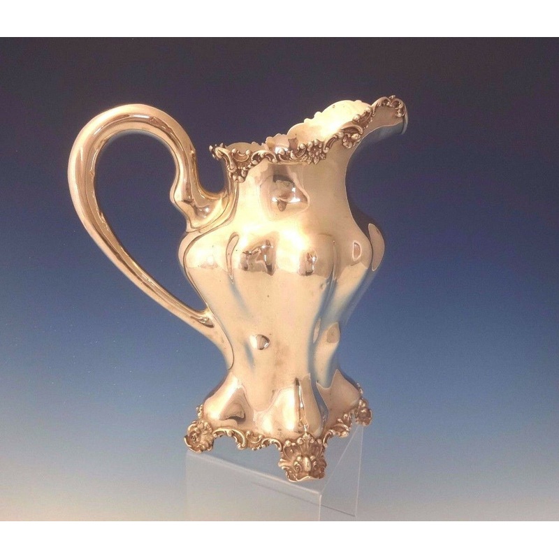 Figural Black, Starr & Frost Sterling Water Pitcher Dolphin Feet #0004