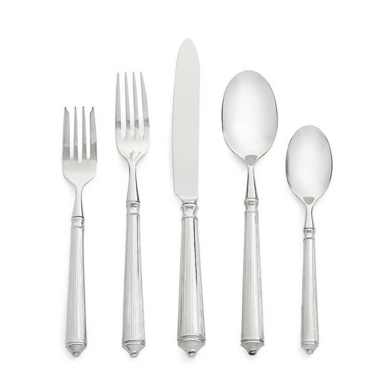 Rialto by Ricci Stainless Steel Flatware Set for 12 Service 60 pieces New