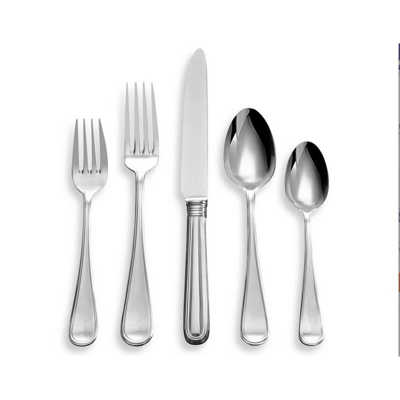 Ascot by Ricci Stainless Steel Flatware Tableware Set Service 5-pc Setting New