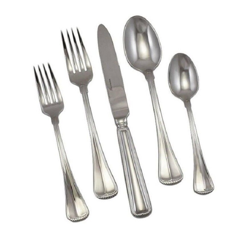 Baguette Milano by Ricci Stainless Flatware Tableware Set Service 12 New 65 Pcs