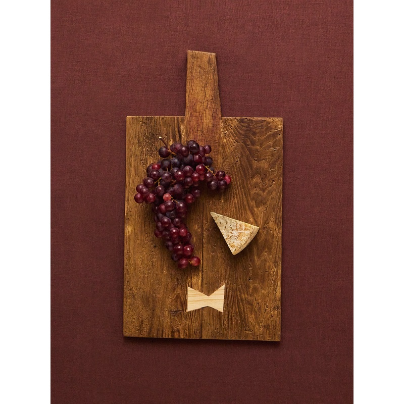 Hand-Carved Oak Serving Board