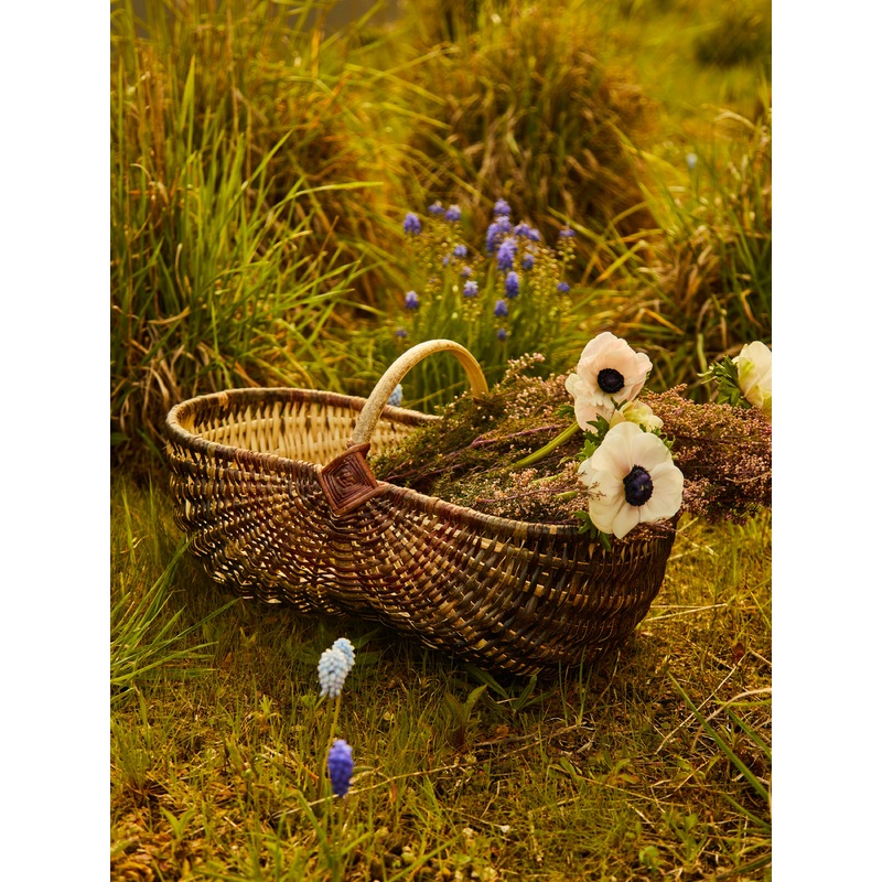 Handwoven Willow Deep Gathering Basket