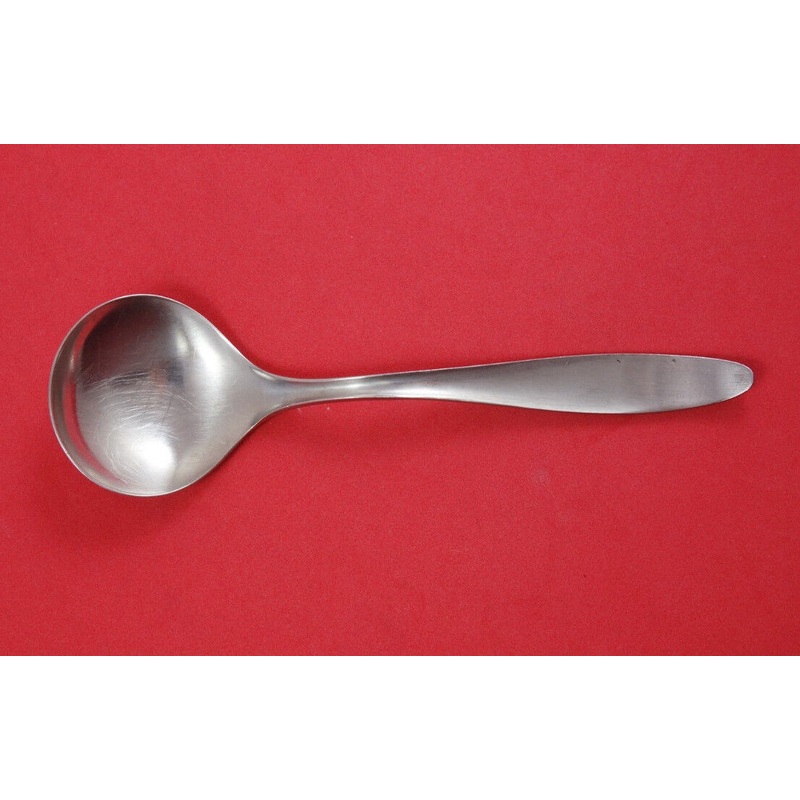 Lauffer Design 1 By Towle Germany Stainless Steel Cream Soup Spoon 6 1/2" Modern