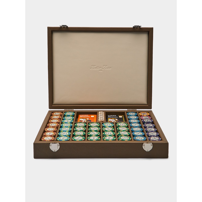 Leather Poker Set