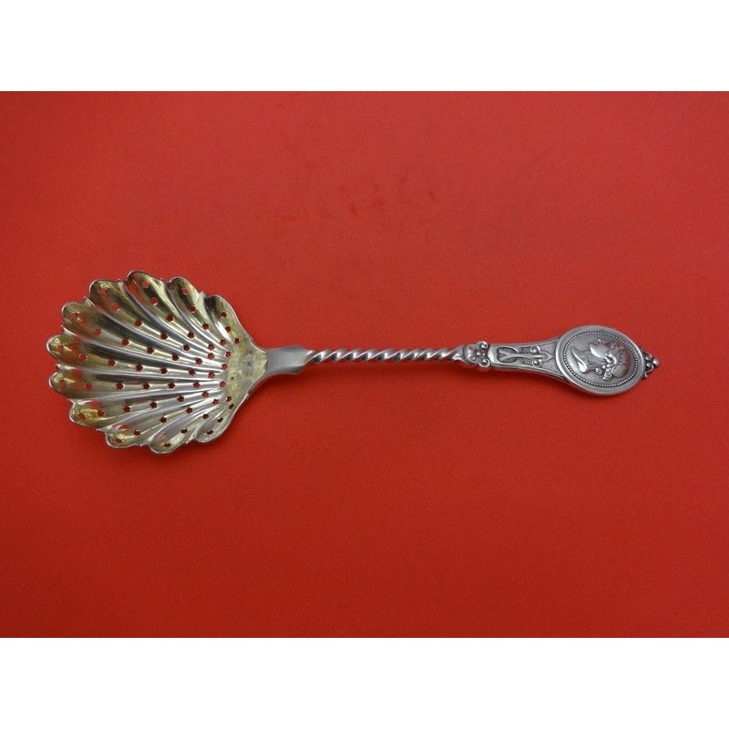 Medallion Coin by Kidney, Cann & Johnson Sugar Sifter Straight & Twisted 8"