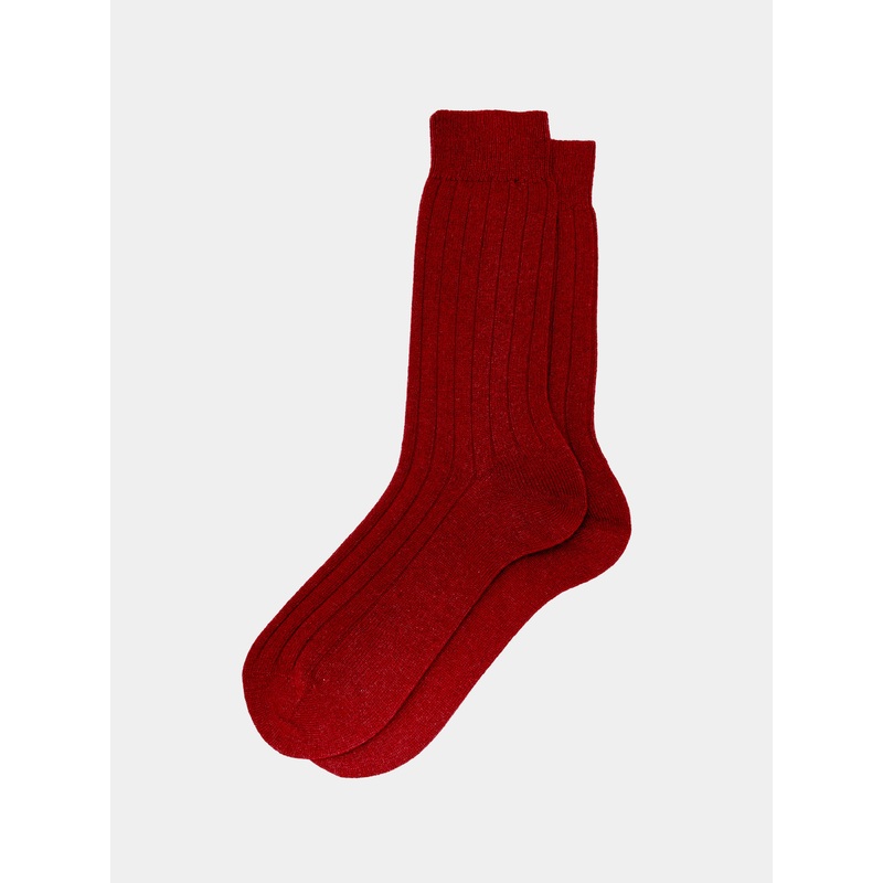Men's Ribbed Cashmere Socks | One Size