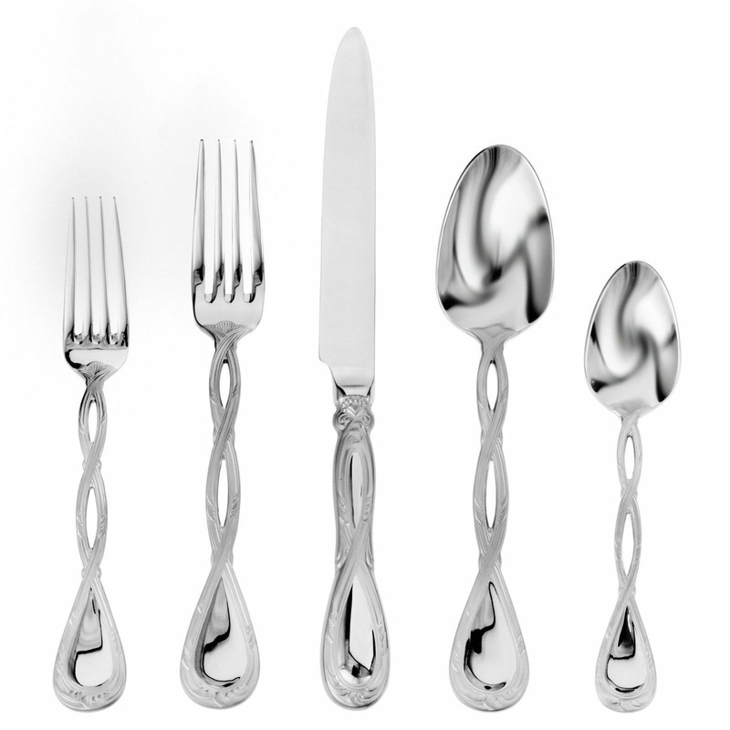 Regale Satin by Ricci Stainless Flatware Tableware Set Service 12 New 65 Pcs