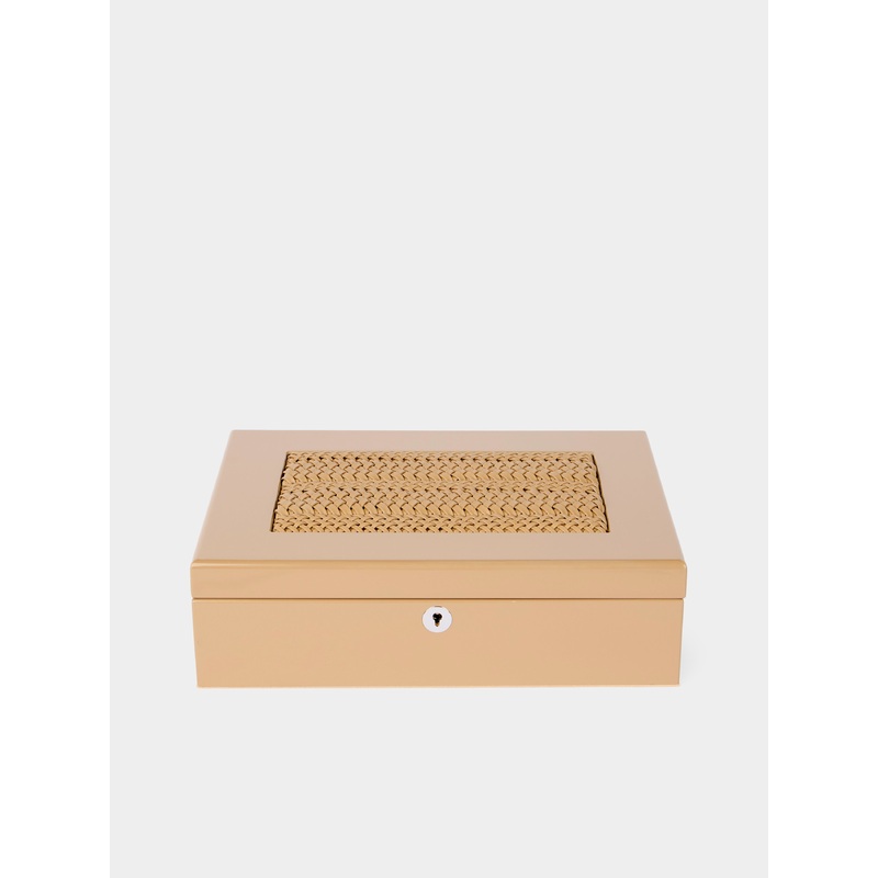 Rieti Leather and Wood Jewelry Box