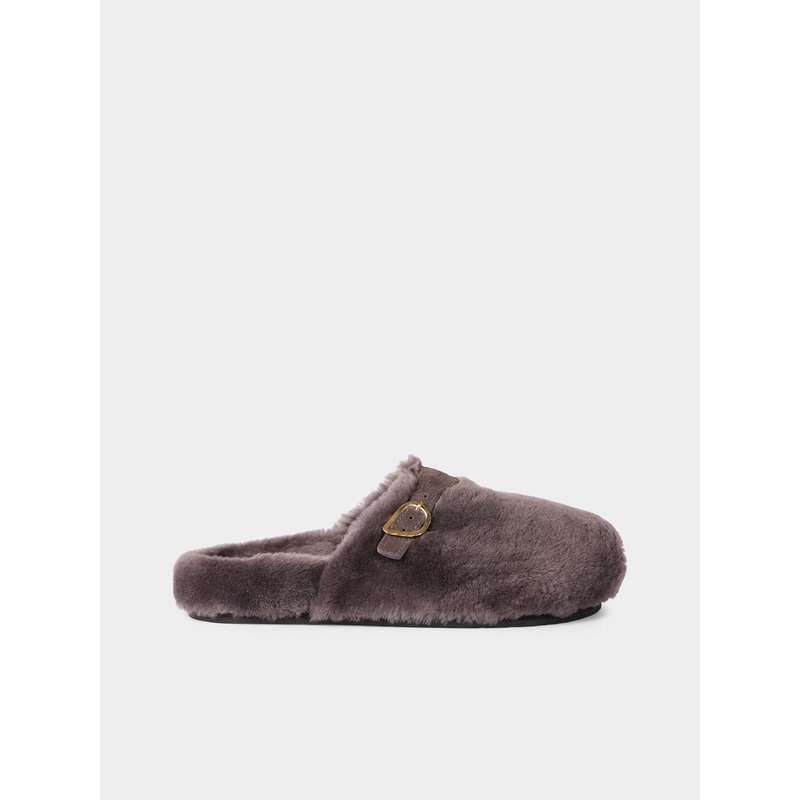 Vasilitsa Shearling Slippers | Size: 40