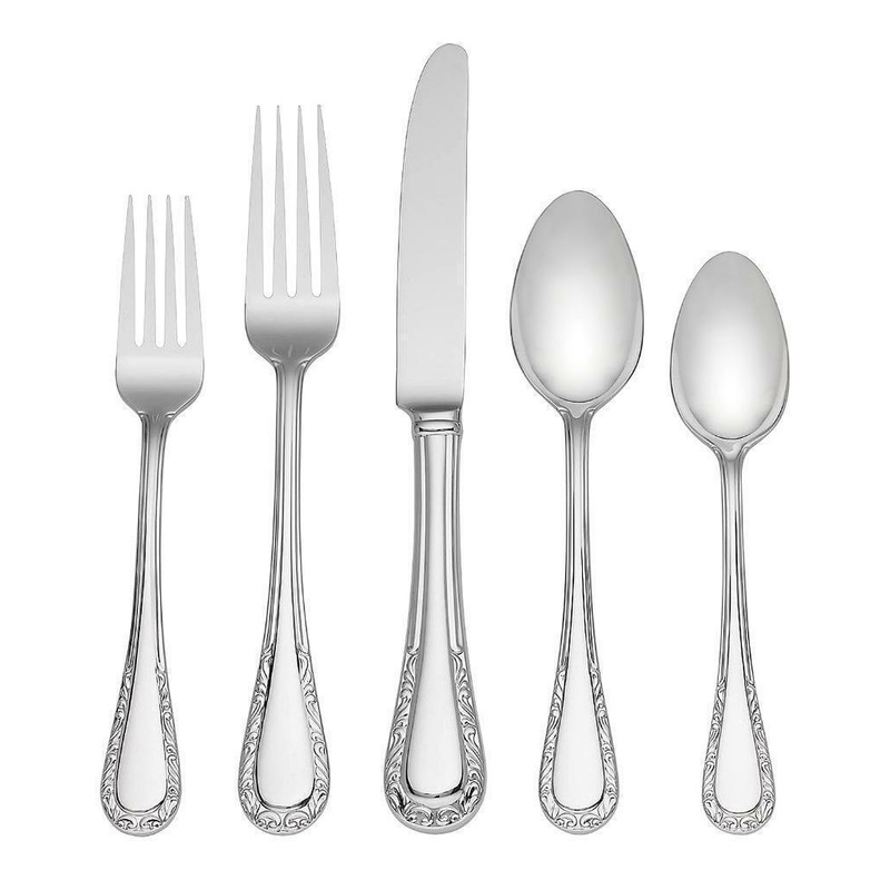Venetian Lace by Lenox Stainless Steel Flatware Set Service for 8 New 40 pieces